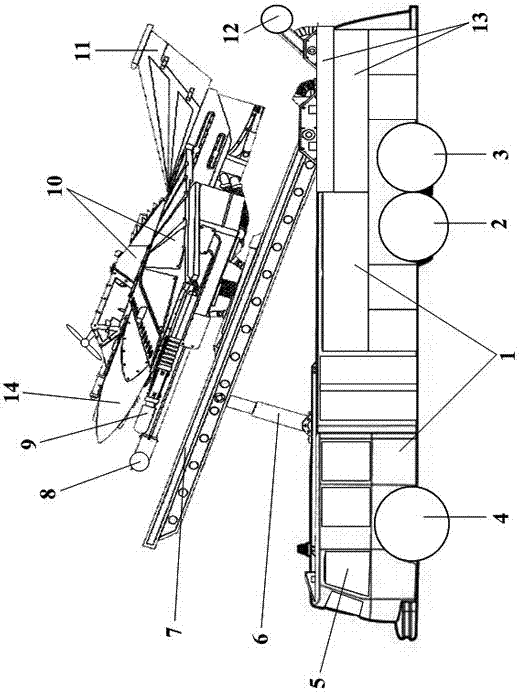 Vehicle-mounted catapulting-type unmanned aerial vehicle special for adolescent national defense science and technology research