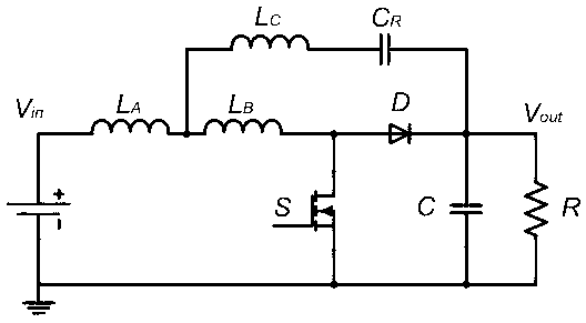 Switching power supply with few input current ripples