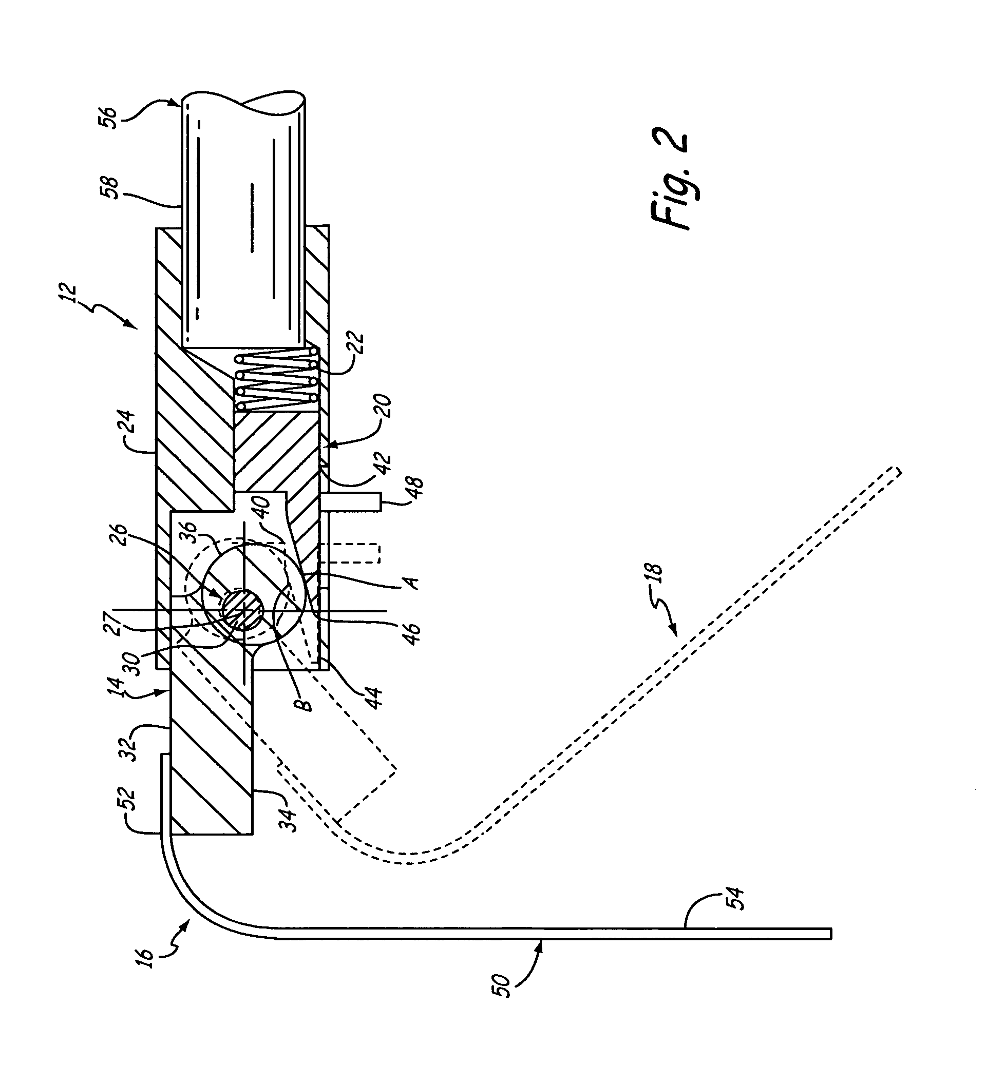 Cam-wedge locking mechanism