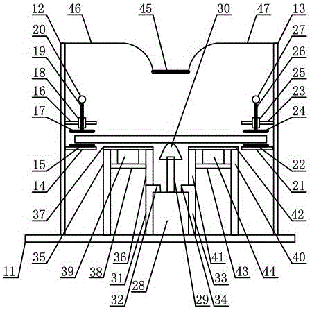 Hollow aluminum bar bending forming pneumatic device