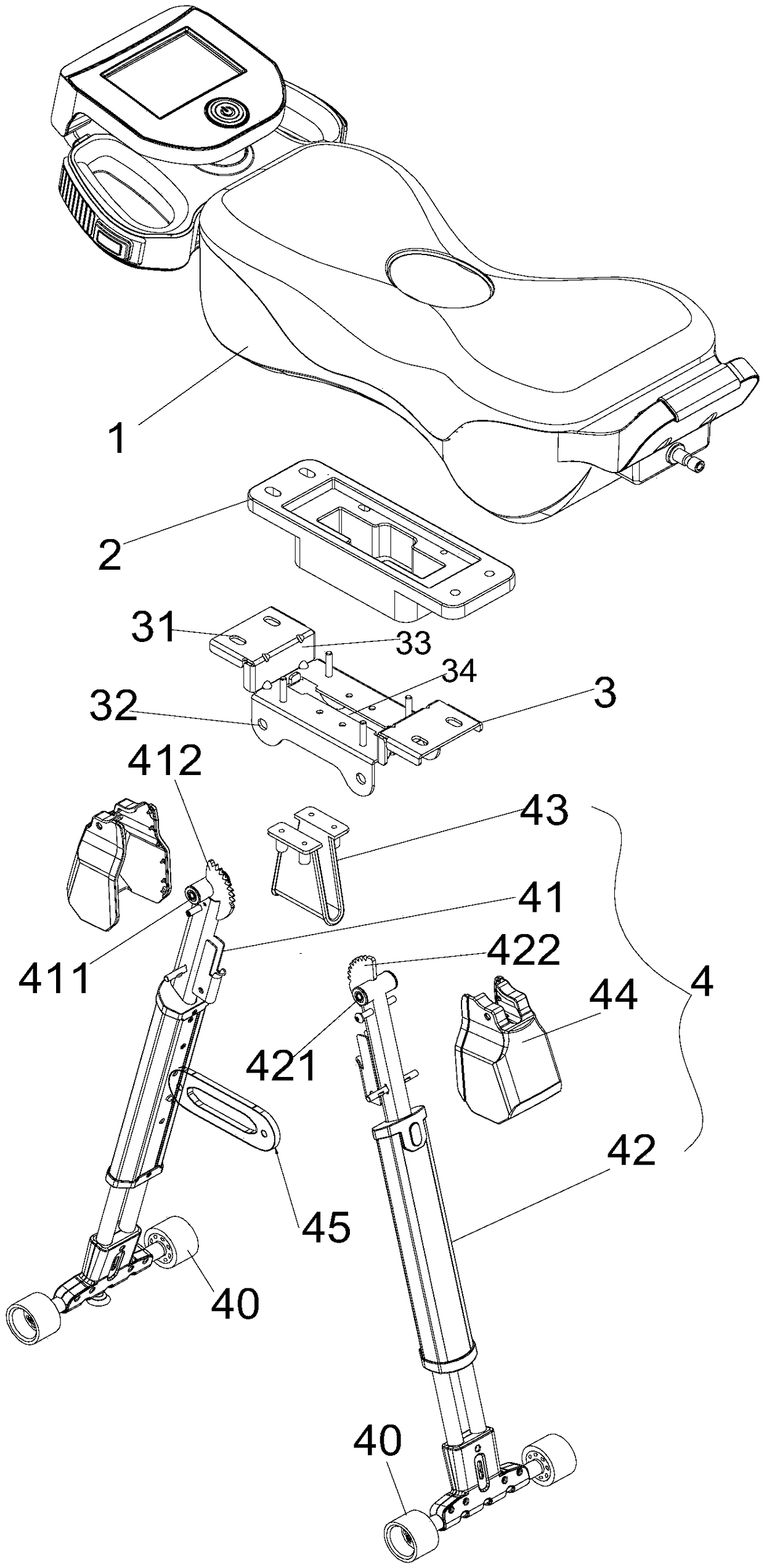 Movement physiotherapy instrument, and method and device facilitating improving of movement interest