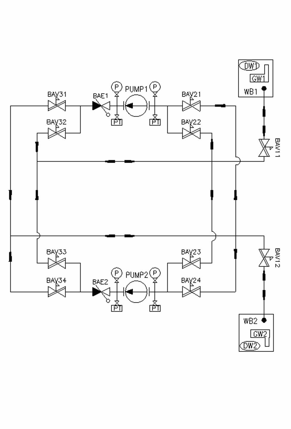 Automatic anti-heeling system for ballast pump