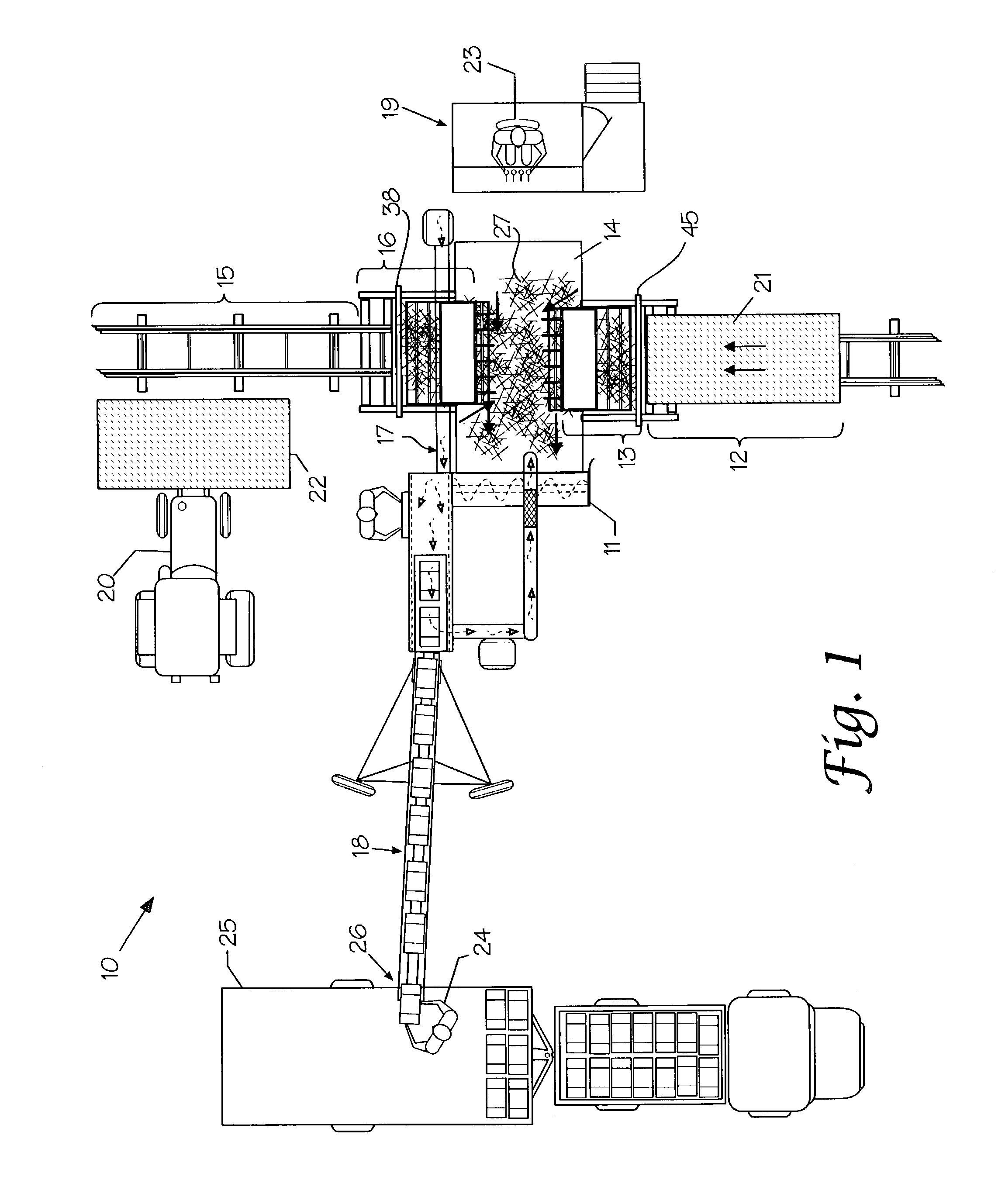 System for un-baling farm products