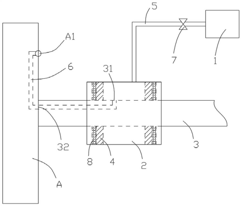 Vehicle-mounted tire inflation device