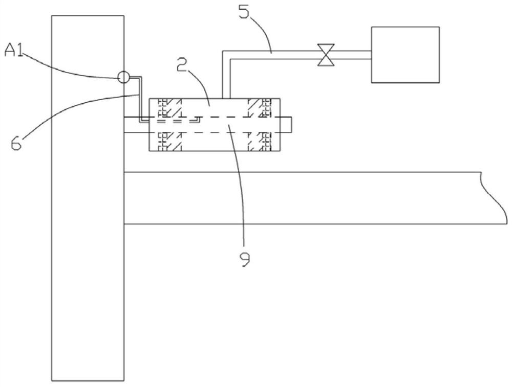 Vehicle-mounted tire inflation device