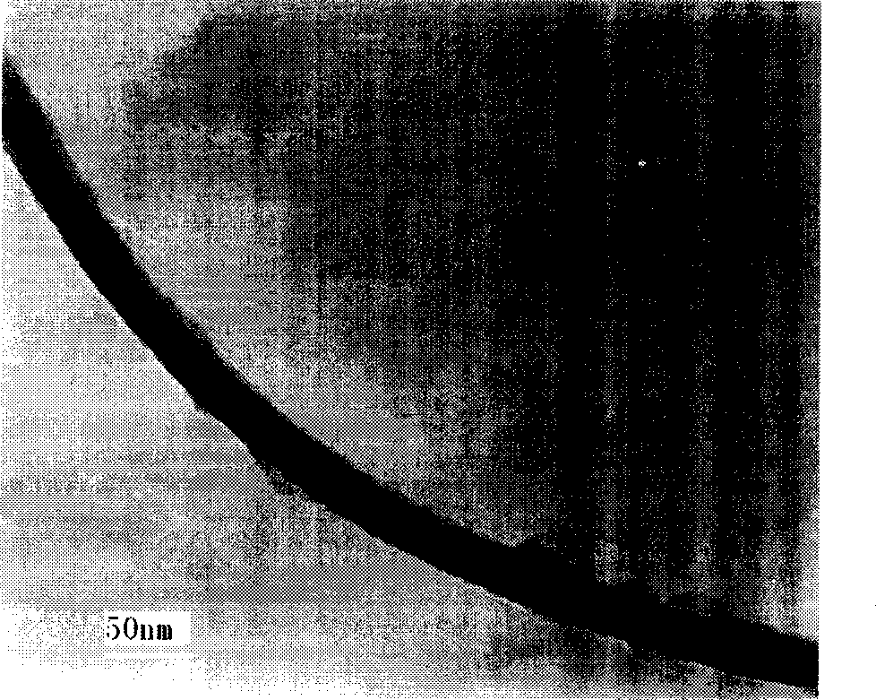 Method for preparing carbon nano material by micro wave radiation of coal