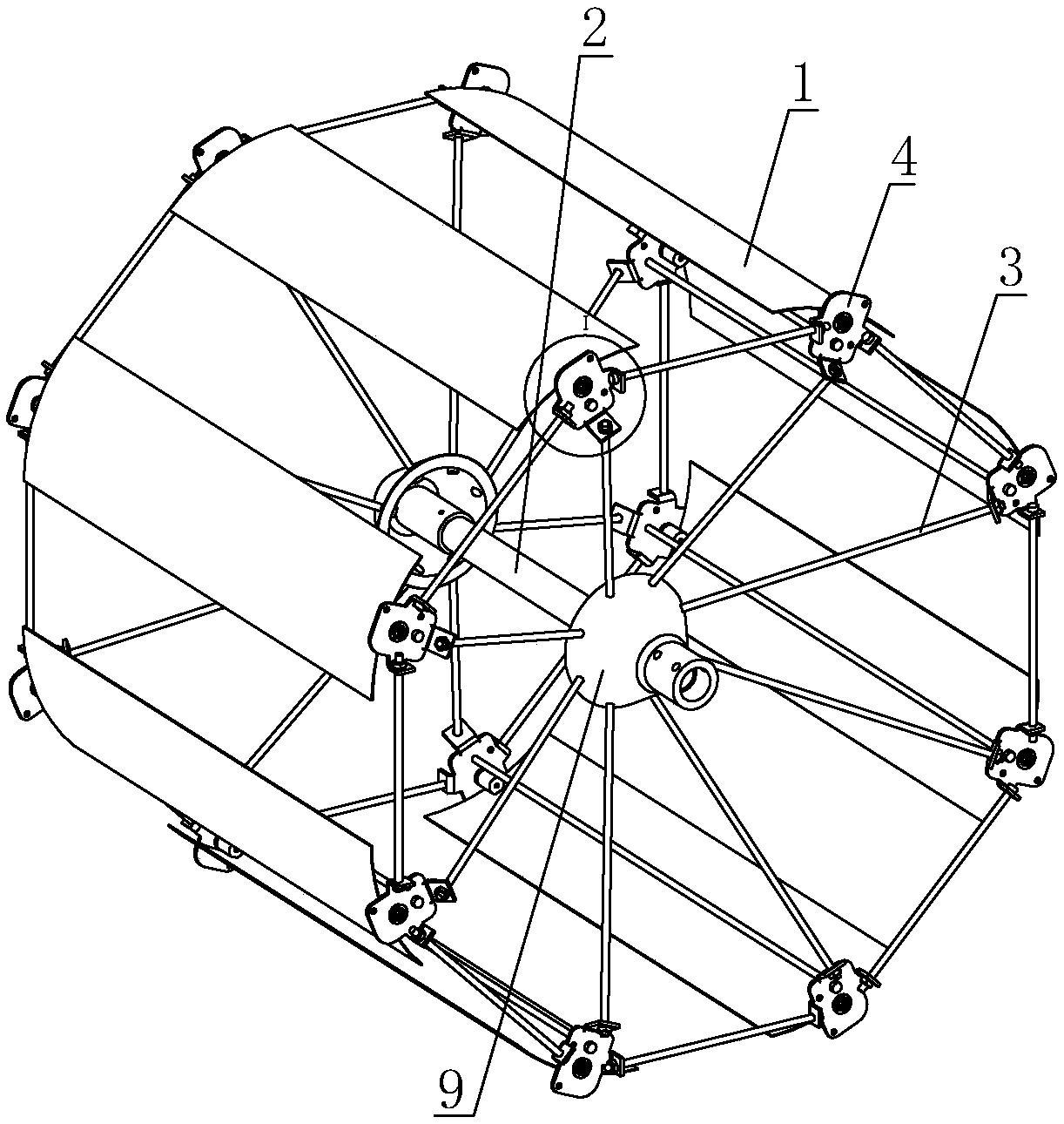 Low-plane domestic wind power generation device