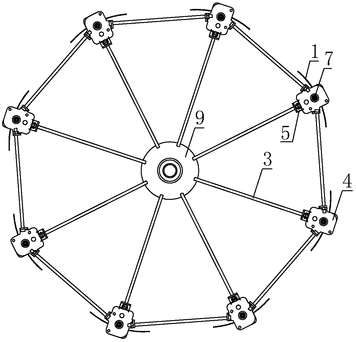 Low-plane domestic wind power generation device