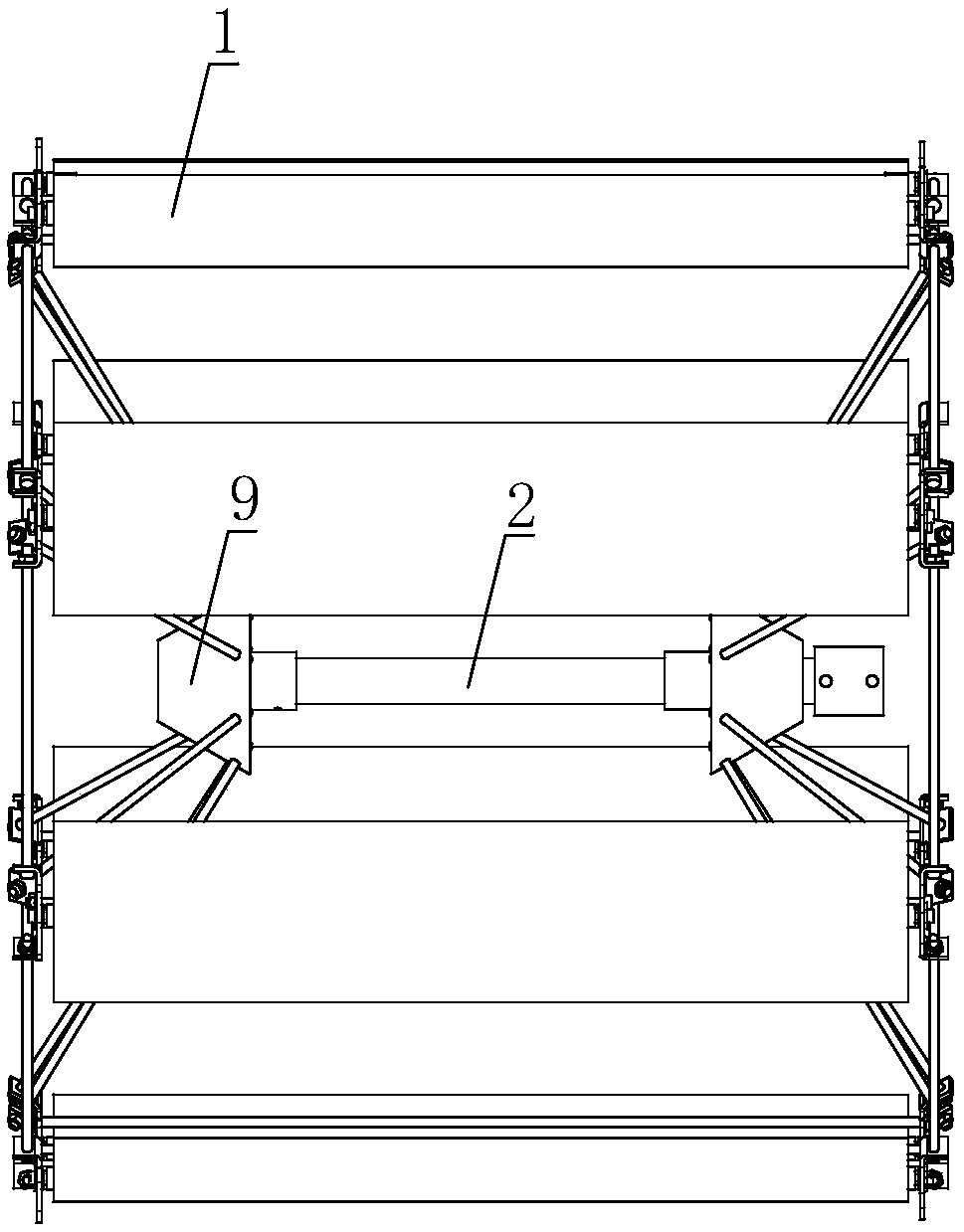 Low-plane domestic wind power generation device