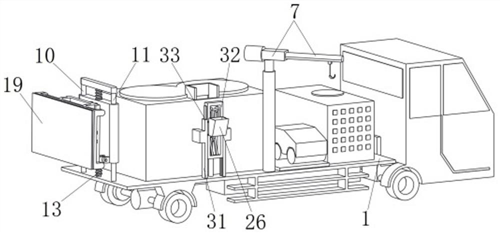 Multifunctional road surface comprehensive maintenance vehicle