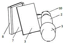 Self-timer rod capable of photographing by using rear camera