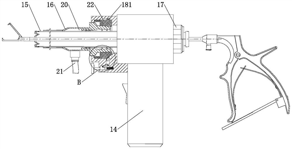 Uterus grasping forceps and electric hysterectomy device