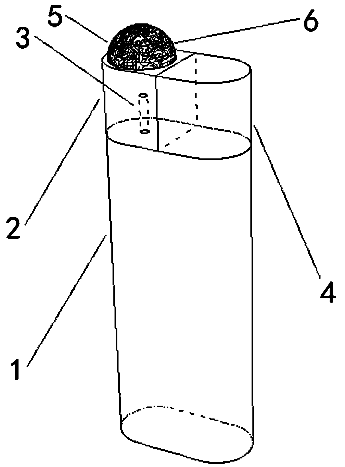 Elevator operation anti-infection touch end in epidemic situation and use method