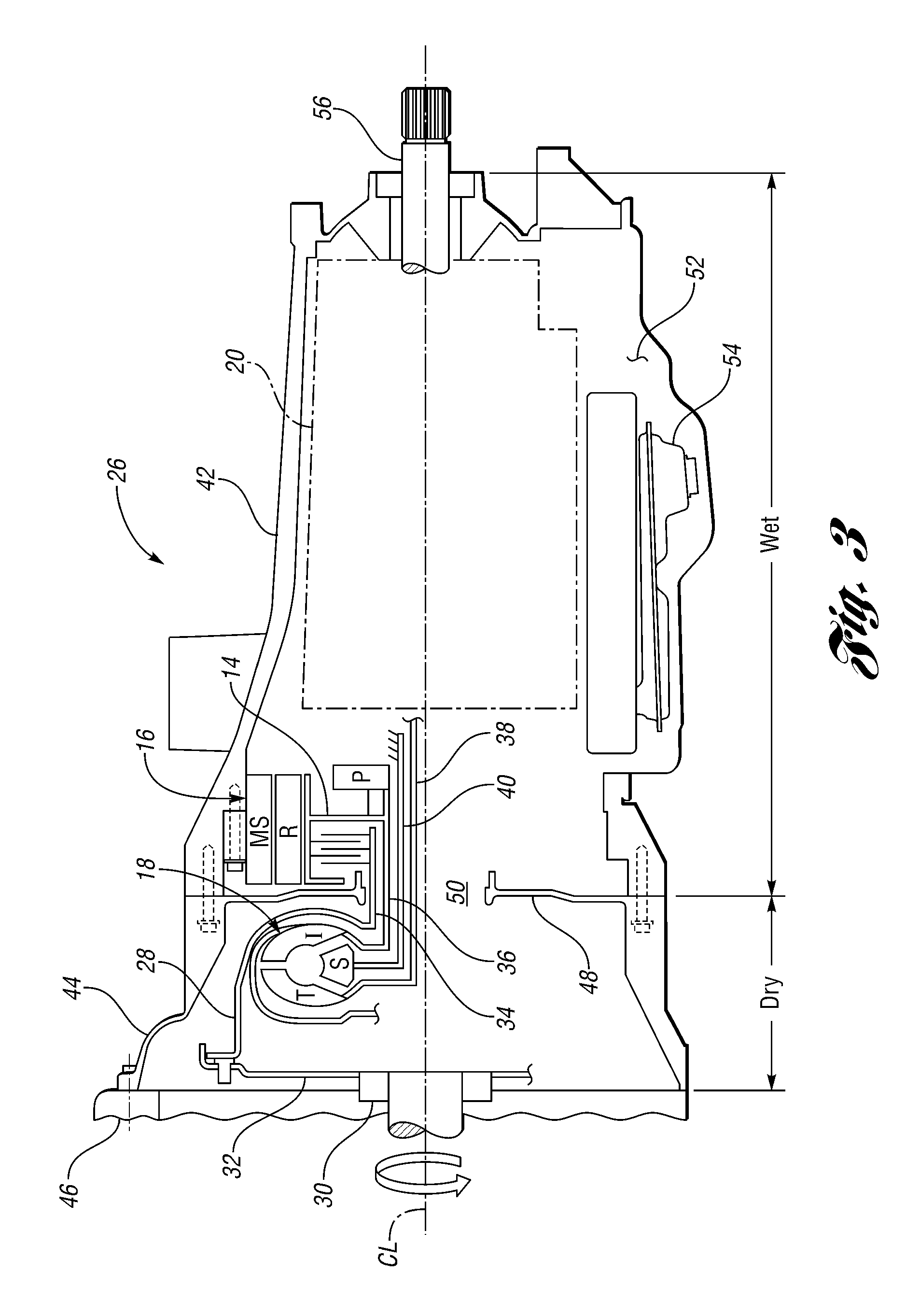 Hydraulic circuit for hybrid electric transmission