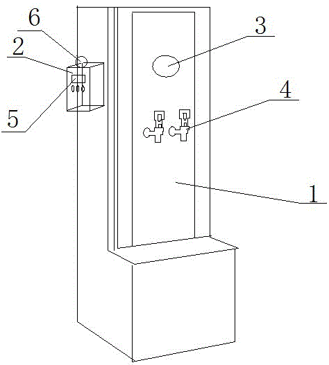 Water dispenser with carbon dioxide monitor and humidifier