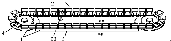 Horizontal circulation type magnetic levitation conveyor belt