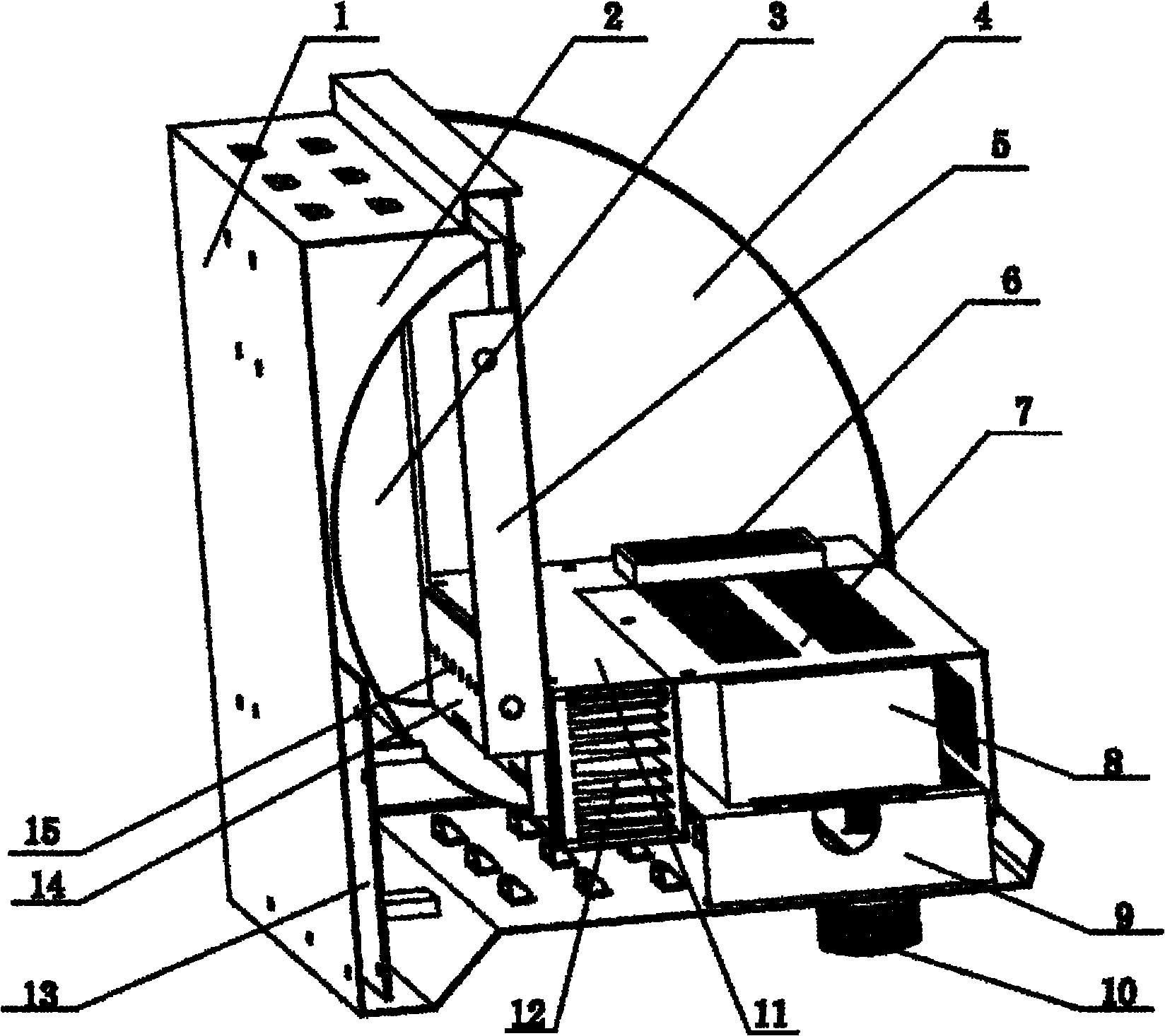 Reflection-type LED (light emitting diode) ground row