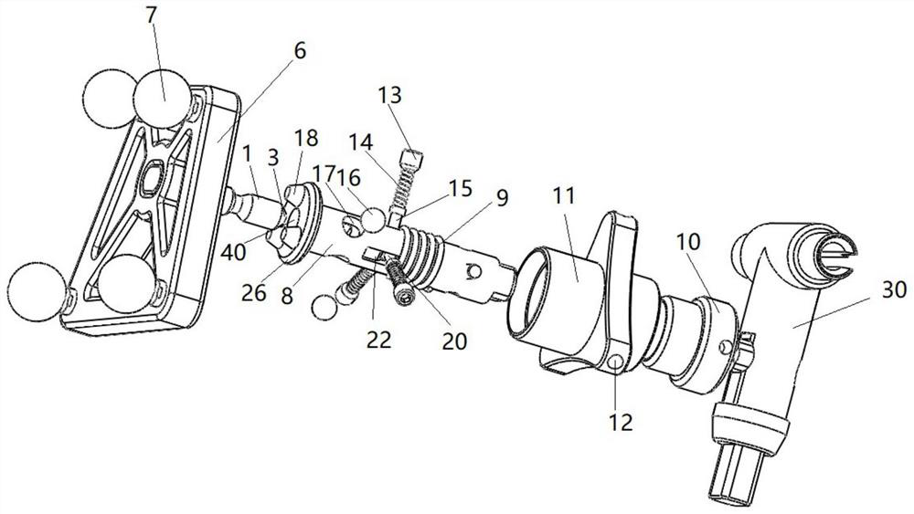 Guider with quick mounting and locking device and surgical robot