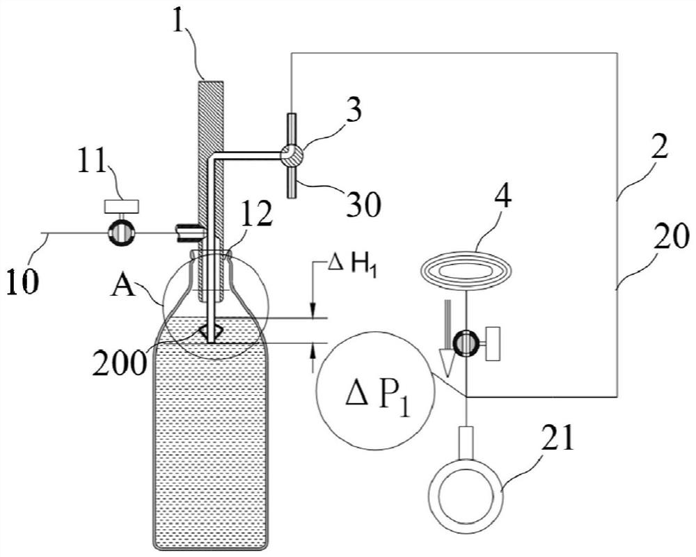 A non-contact liquid high-efficiency filling device