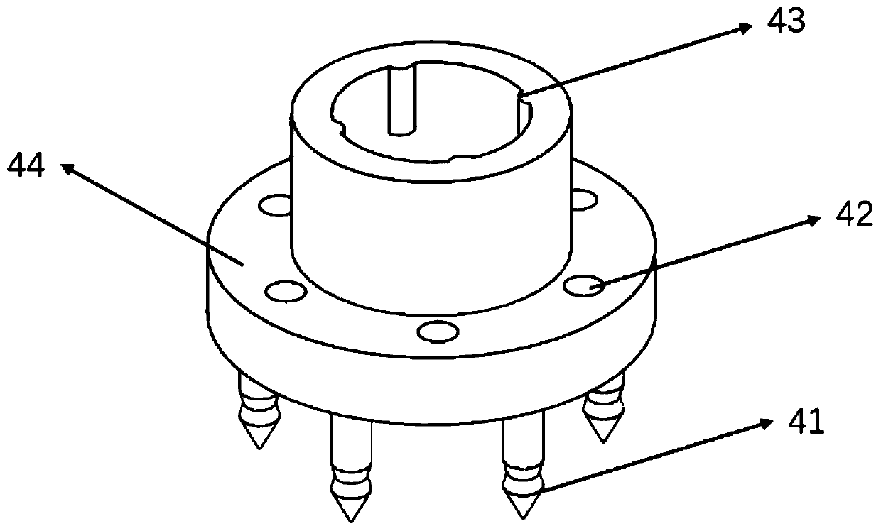 Degradable inward-turning annular pressure type biological tube anastomat