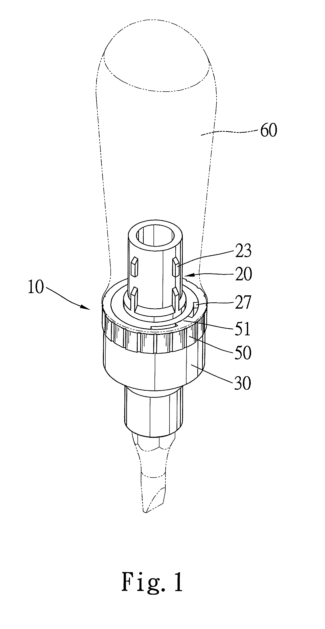 Screwdriver with ratchet mechanism