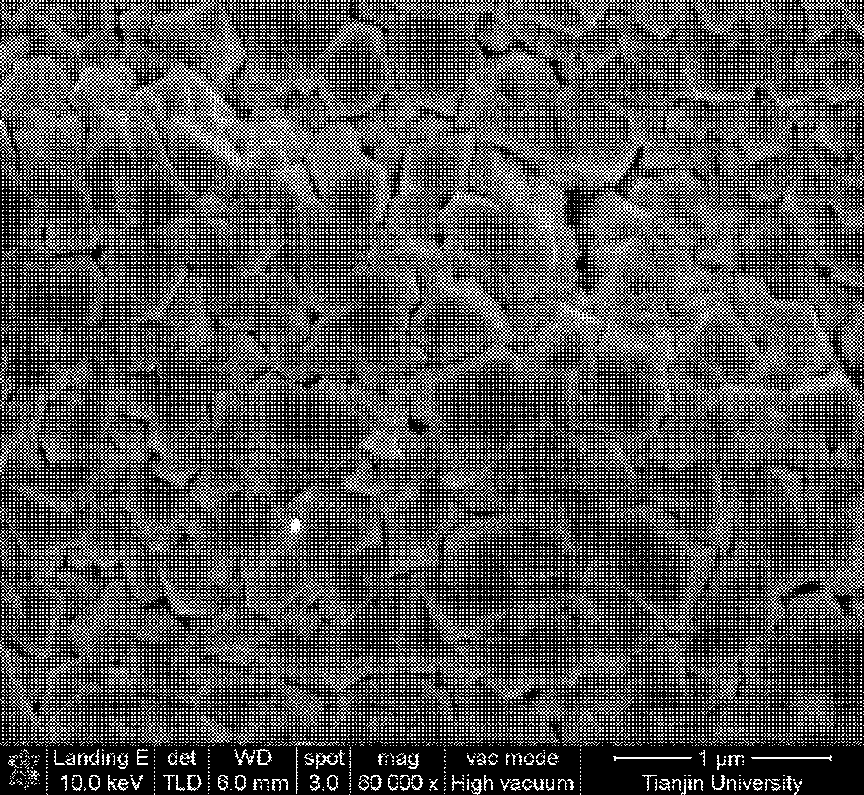 Method for preparing boron-doped diamond film electrode for detecting dopamine