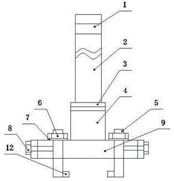 Mechanical anode steel claw structure for prebaking aluminum cell