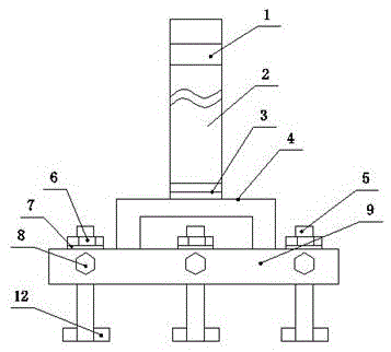 Mechanical anode steel claw structure for prebaking aluminum cell