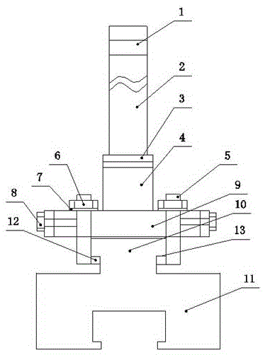 Mechanical anode steel claw structure for prebaking aluminum cell