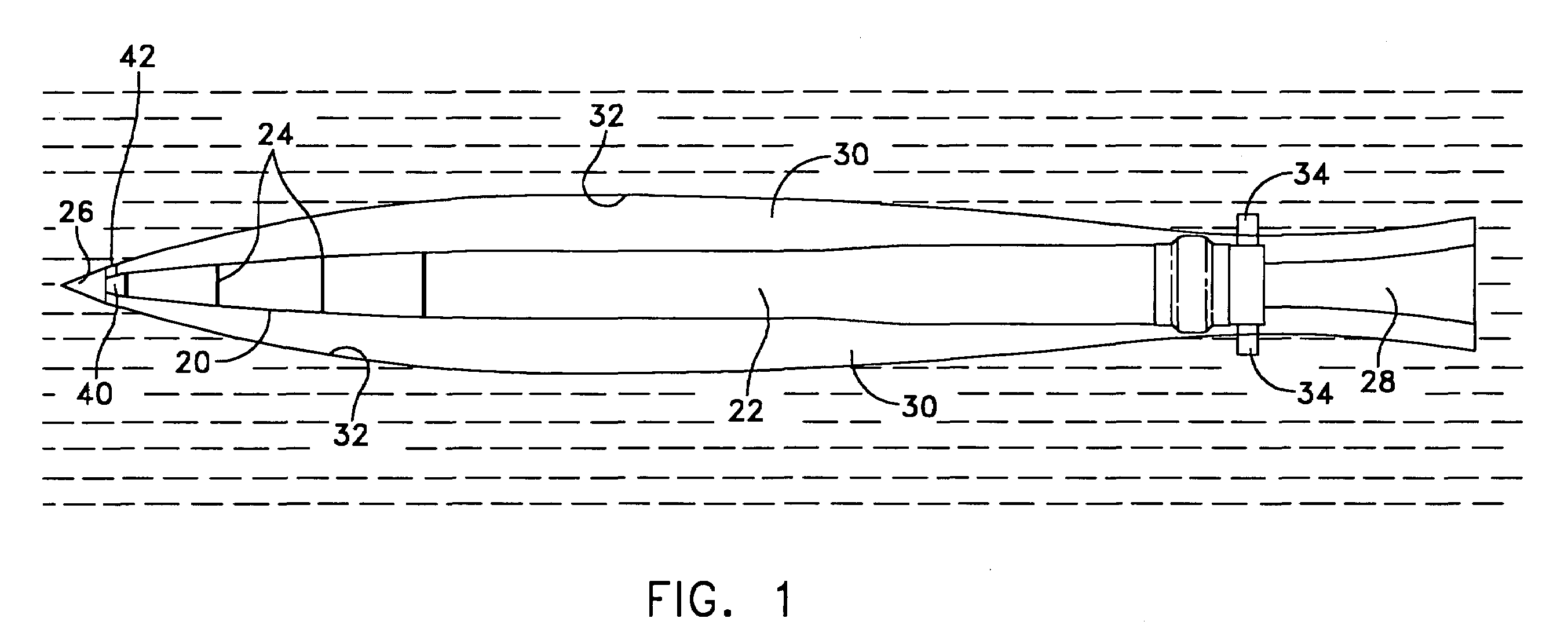 Assembly and method for determining speed of a supercavitating underwater vehicle