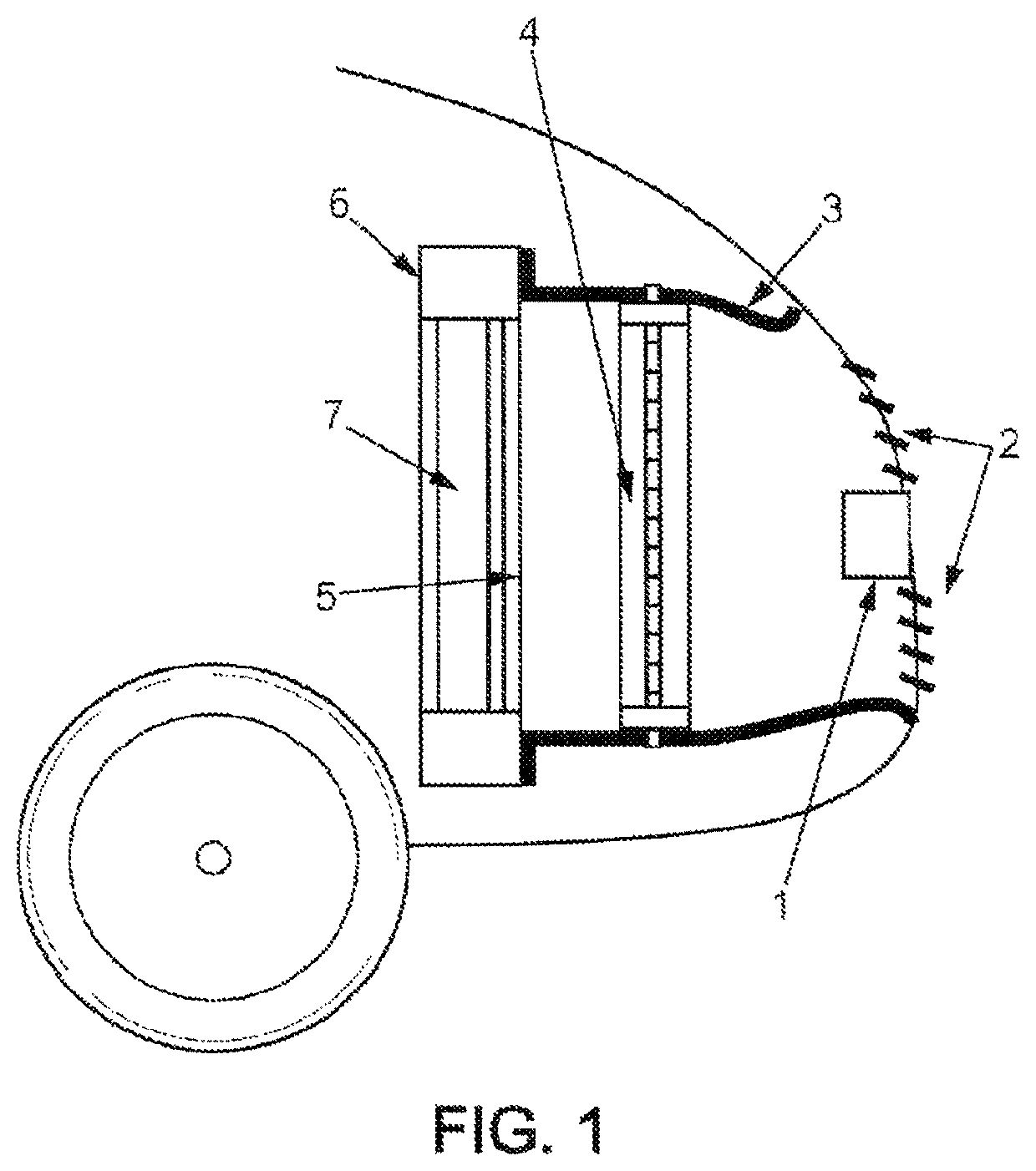 Suspended grille active shutter