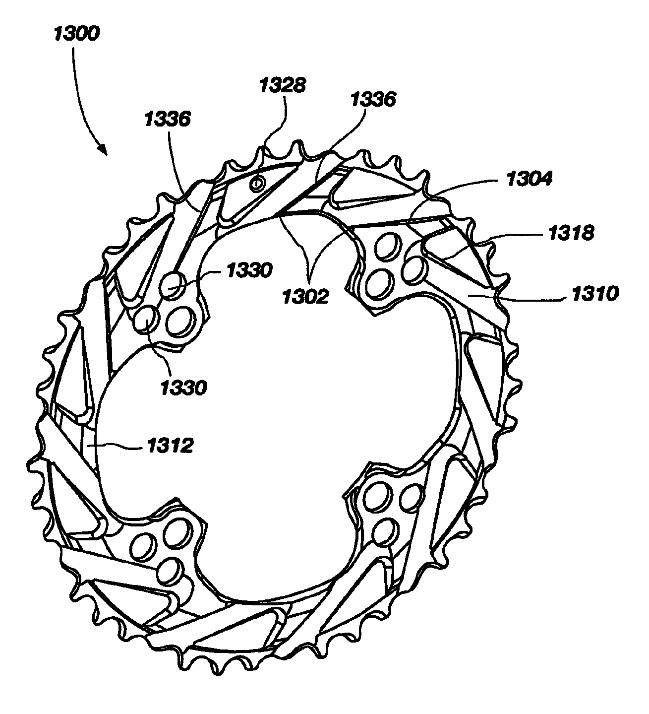 Bicycle chain rings with ramps