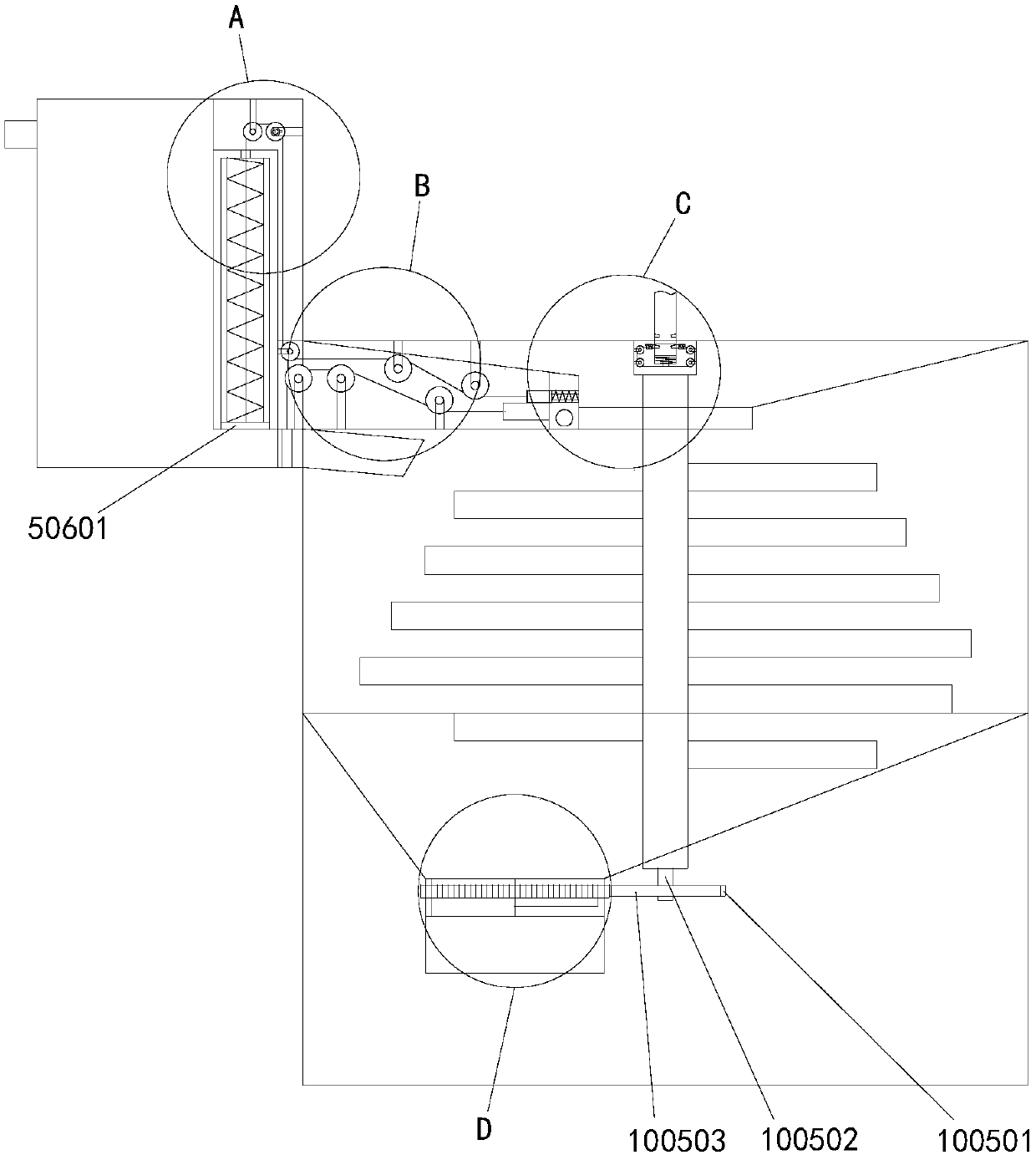 Novel integrated fish forage granule production device