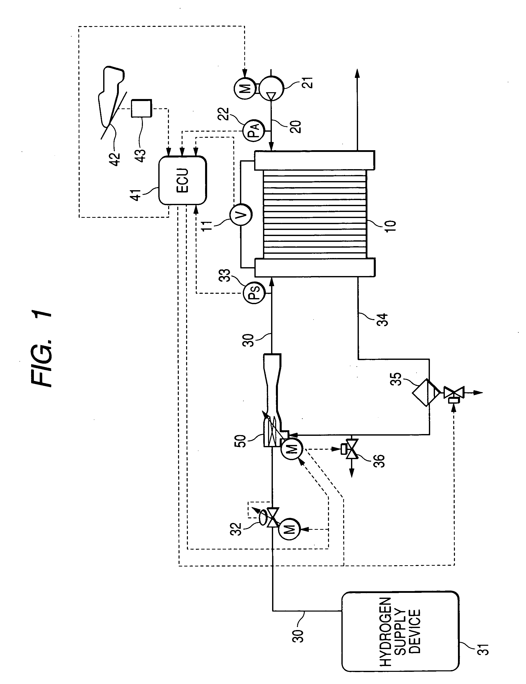 Fuel supply system for fuel cell system designed to ensure stability in regulating flow rate of recirculated off-gas