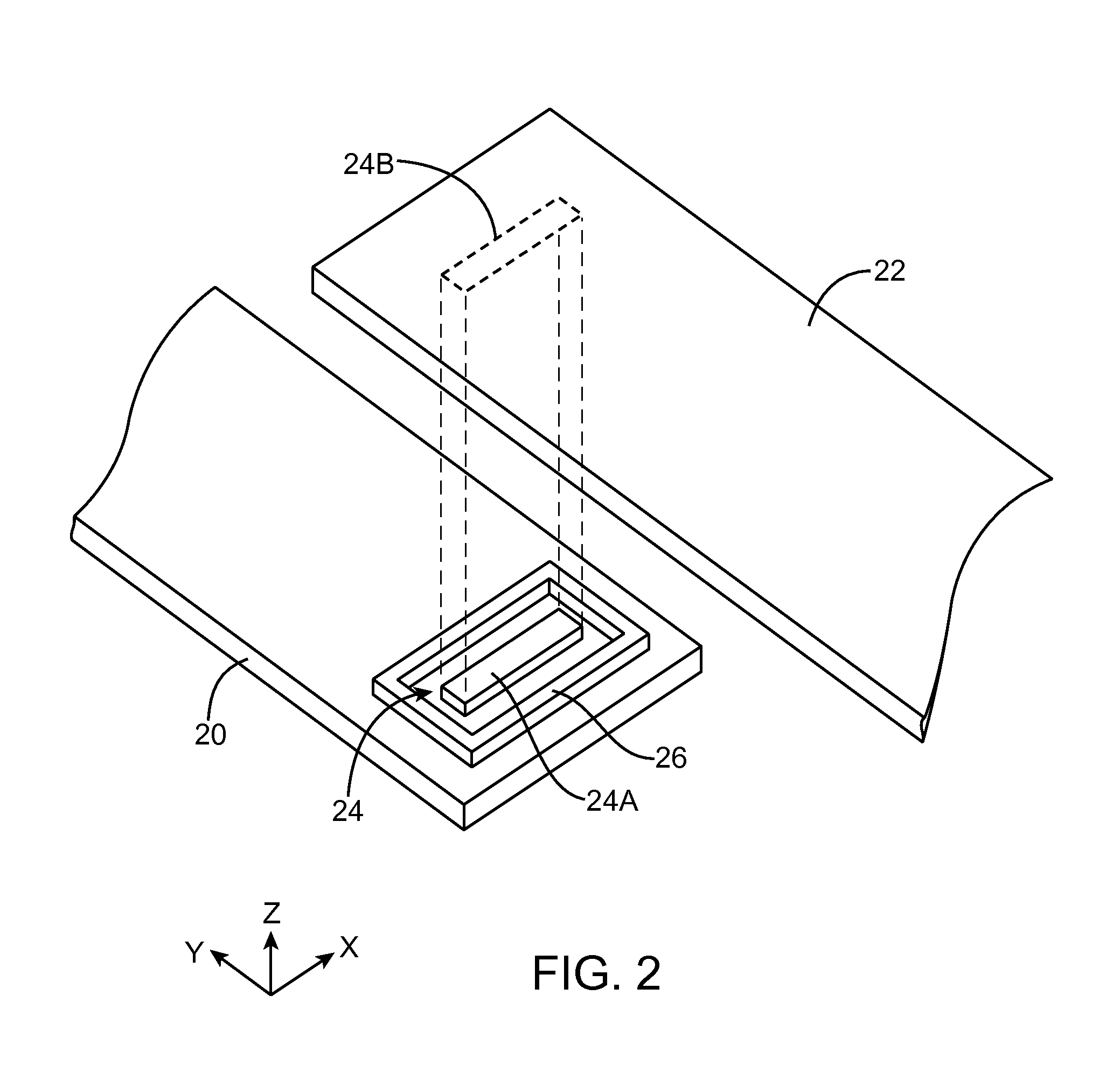 Electromagnetic Interference Shielding and Strain Relief Structures For Coupled Printed Circuits