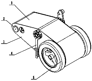 Magnetic adsorption type wall-climbing wheel