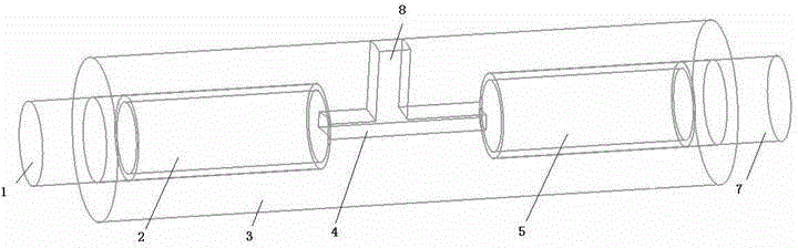 Bidirectional extrusion mould and extrusion moulding method for double-layer metal plate and strip or sectional material