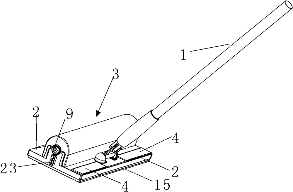 Convenient dedusting paper mop