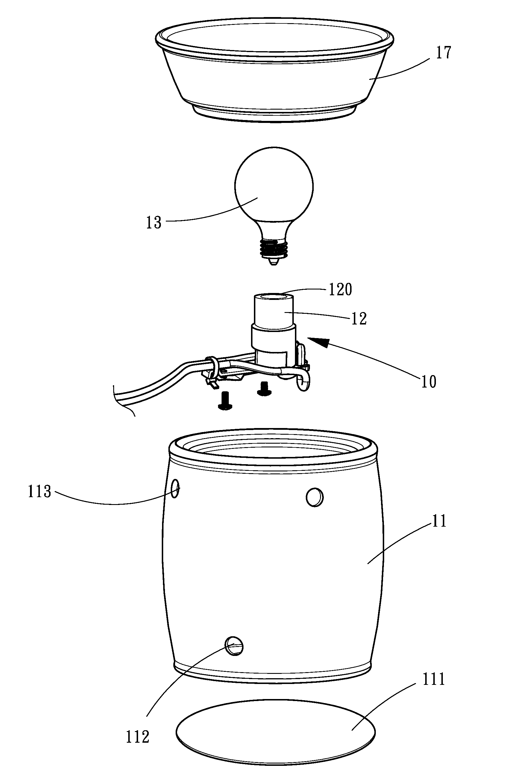 Lamp-based scent releasing system