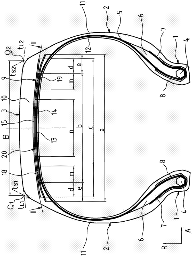 Pneumatic vehicle tyre