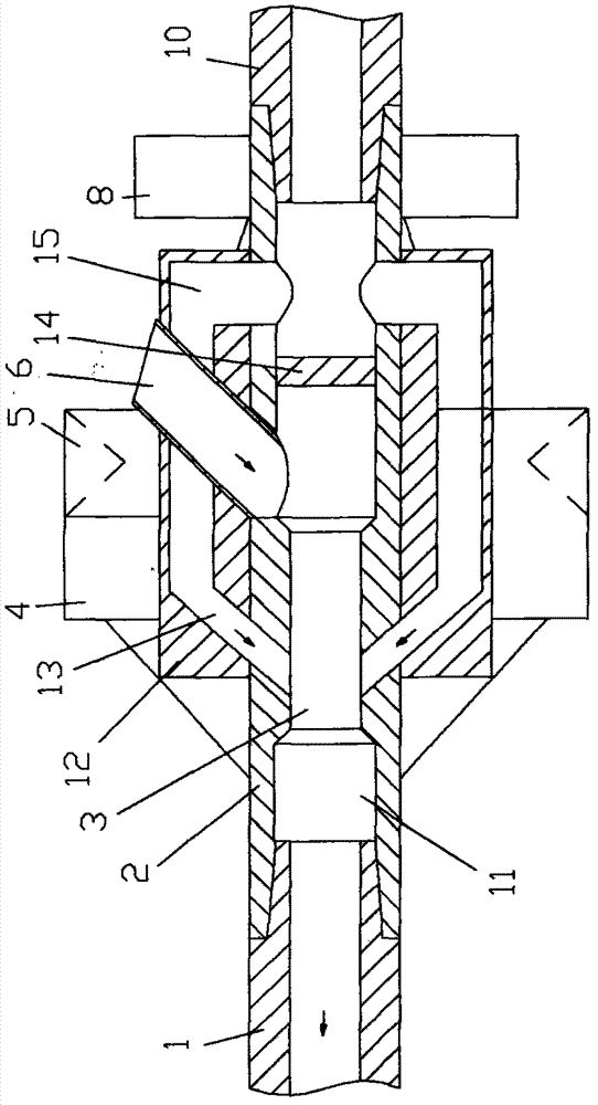 Reverse-circulation slag-removal reamer bit