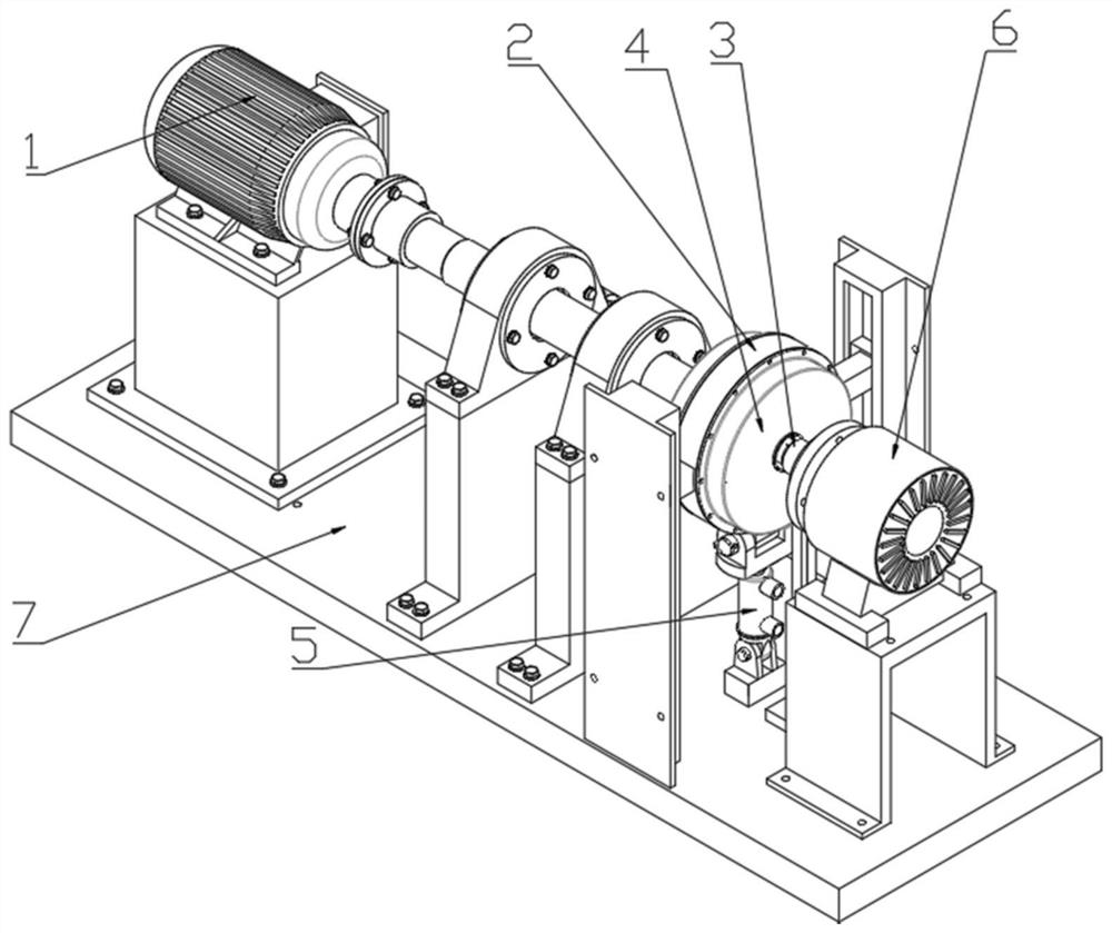 Revolution and rotation planetary structure test device and method for planetary reducer