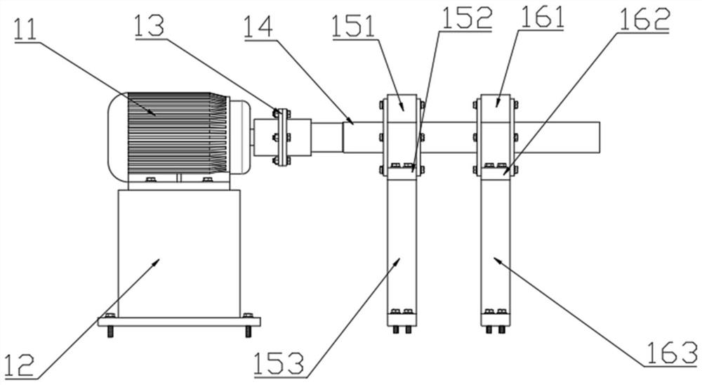 Revolution and rotation planetary structure test device and method for planetary reducer