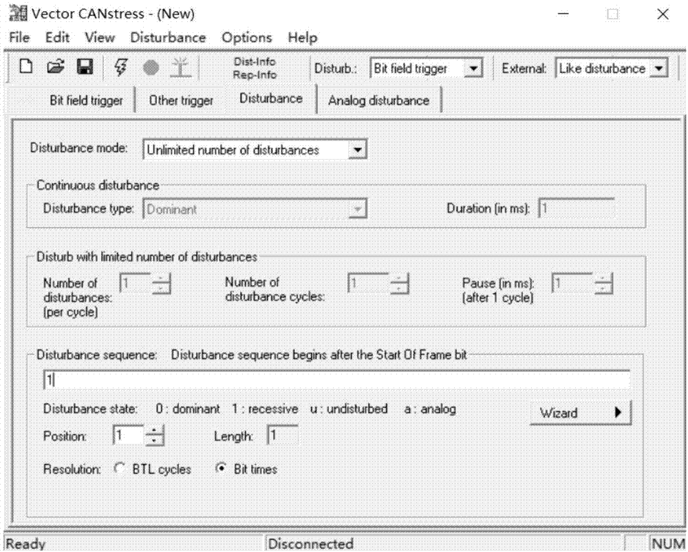 Bus_Off fault testing system and testing method