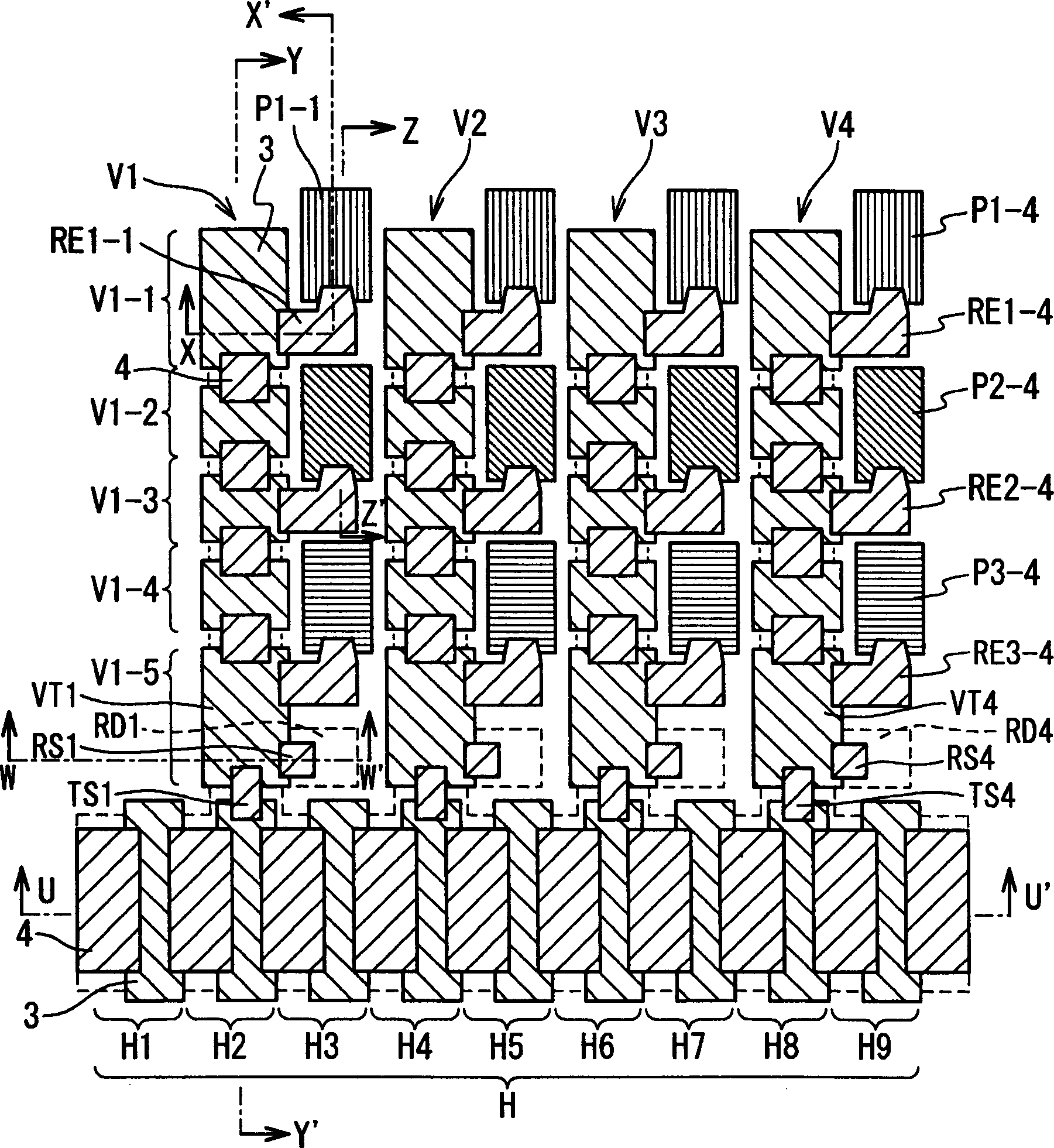 Colour image sensor and driving method thereof