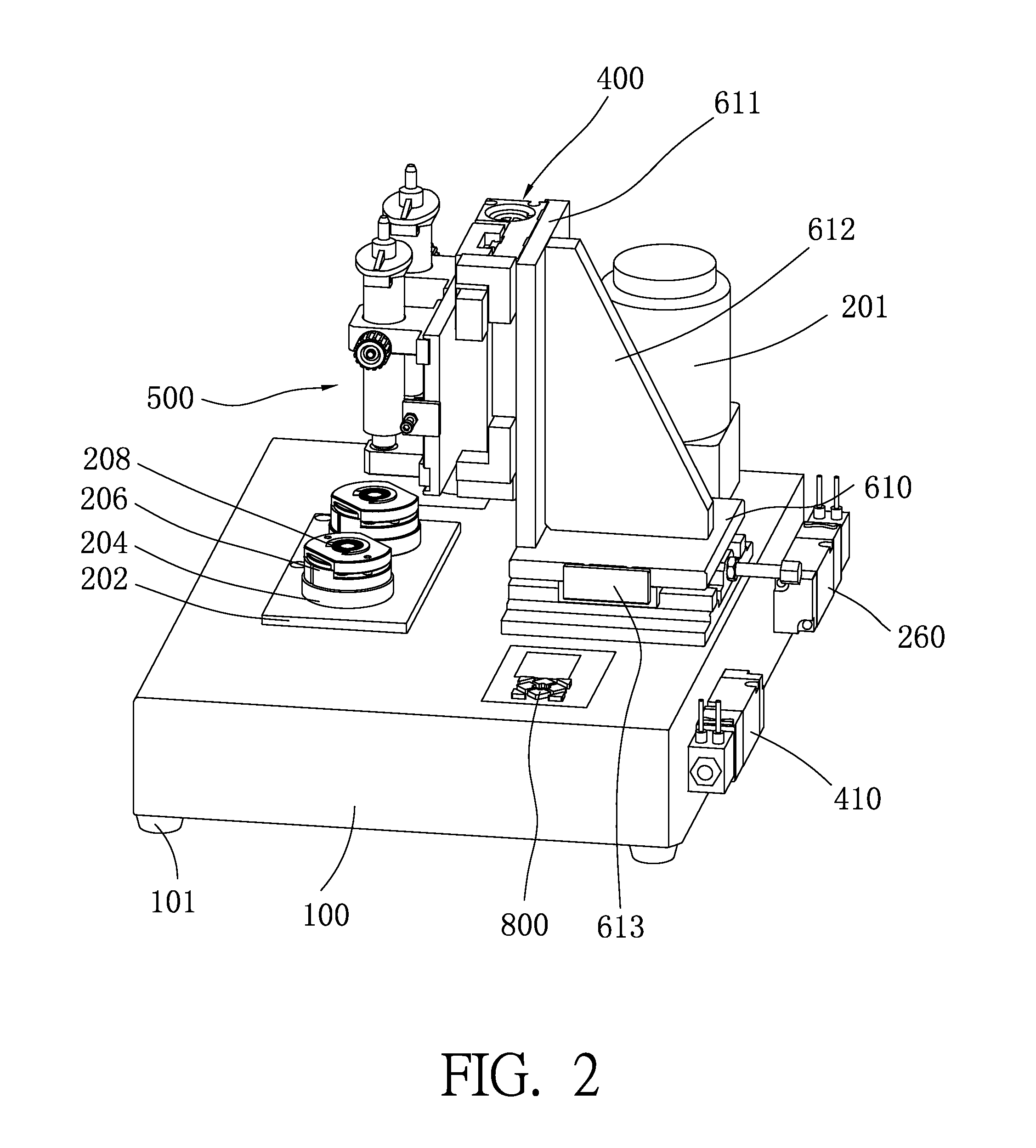 Gluing mechanism