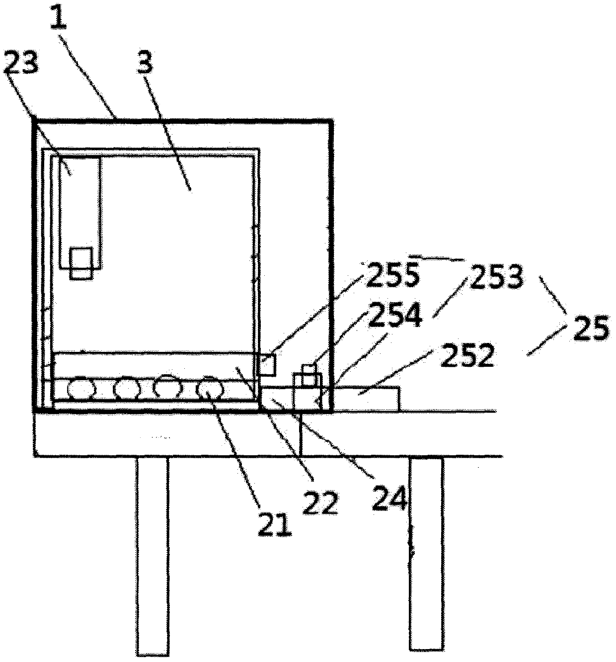 Corn threshing treatment device