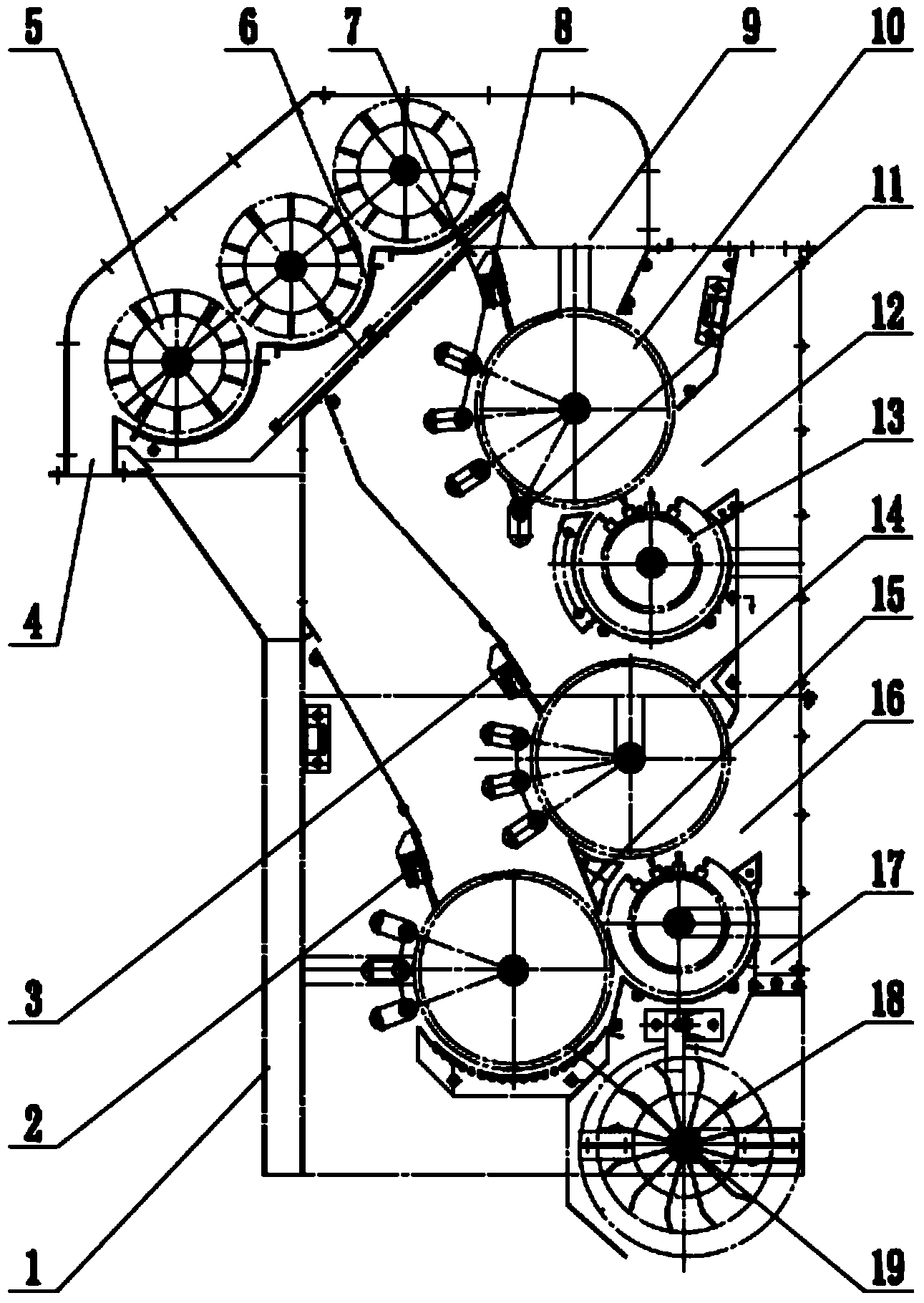 Brush roll cotton picker