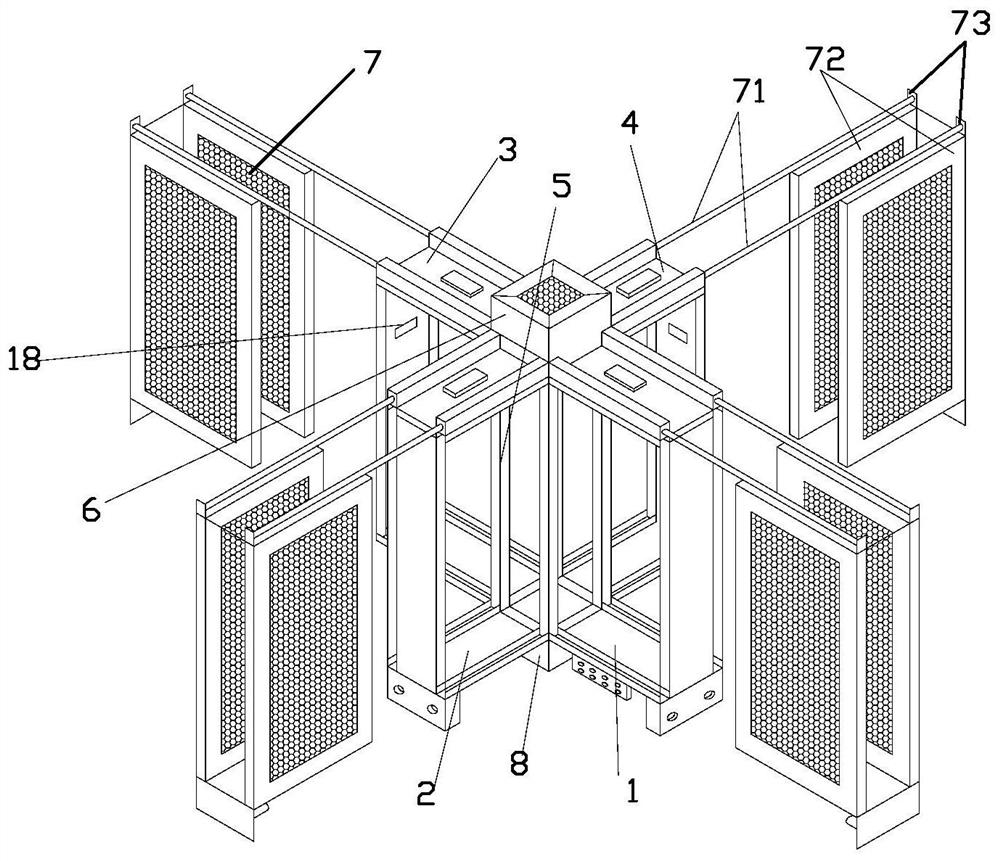 Server heat dissipation rack convenient to overhaul