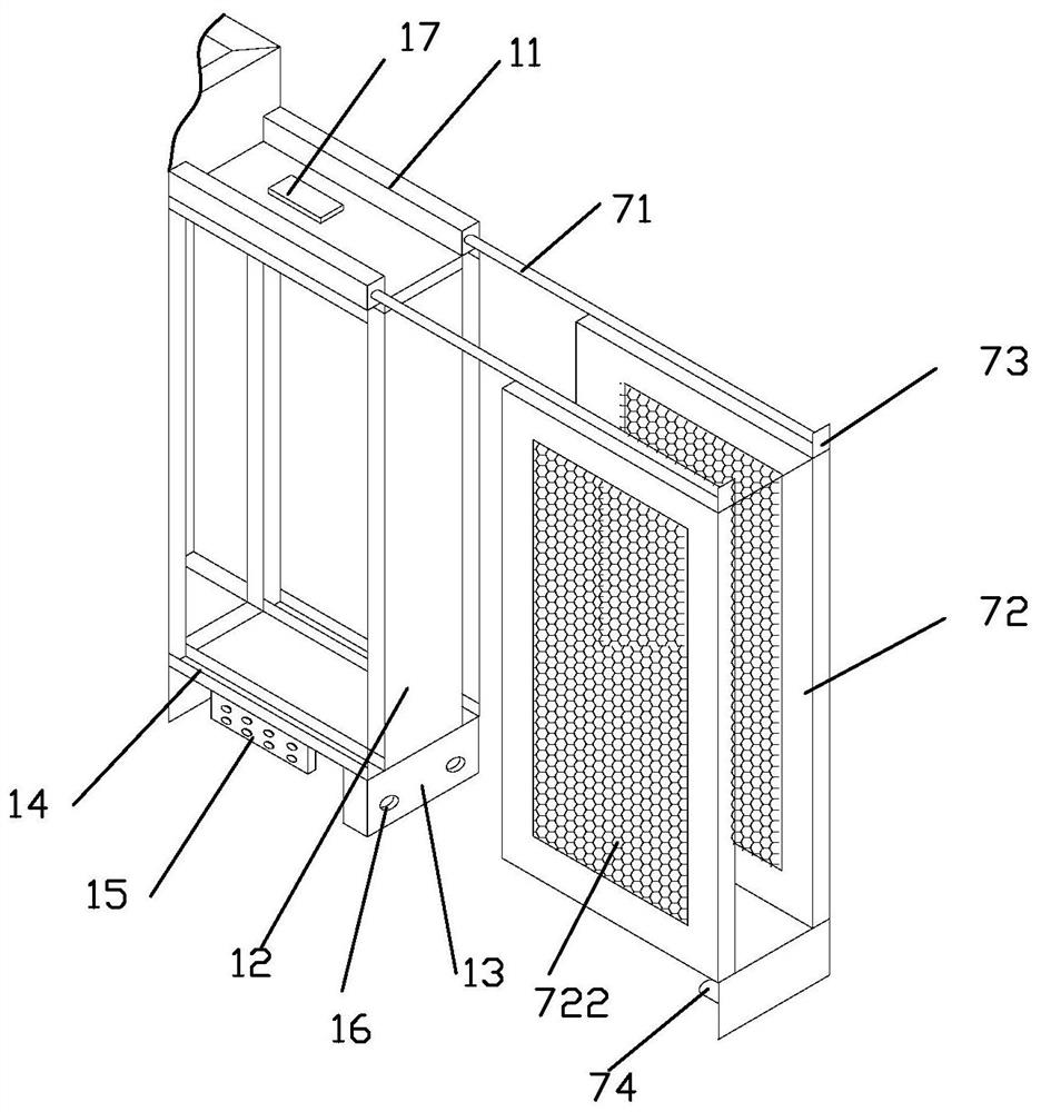 Server heat dissipation rack convenient to overhaul